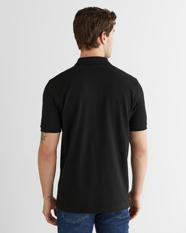  GANT Erkek Siyah Regular Fit Düğmeli Yaka Polo T-Shirt