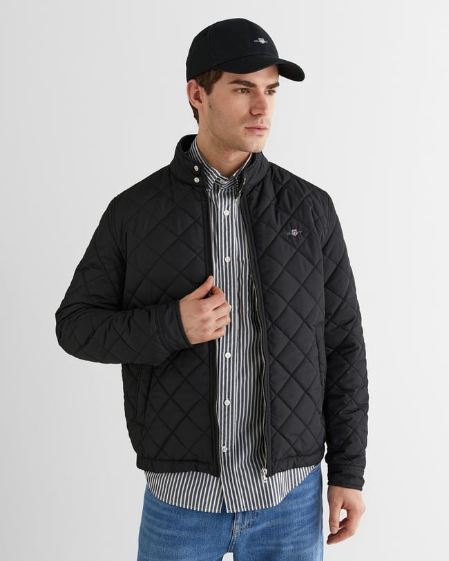  GANT Erkek Siyah Dik Yaka Ceket