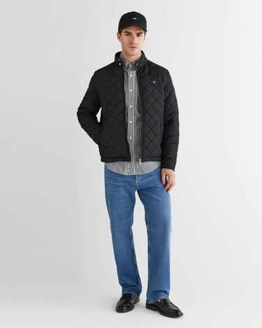  GANT Erkek Siyah Dik Yaka Ceket