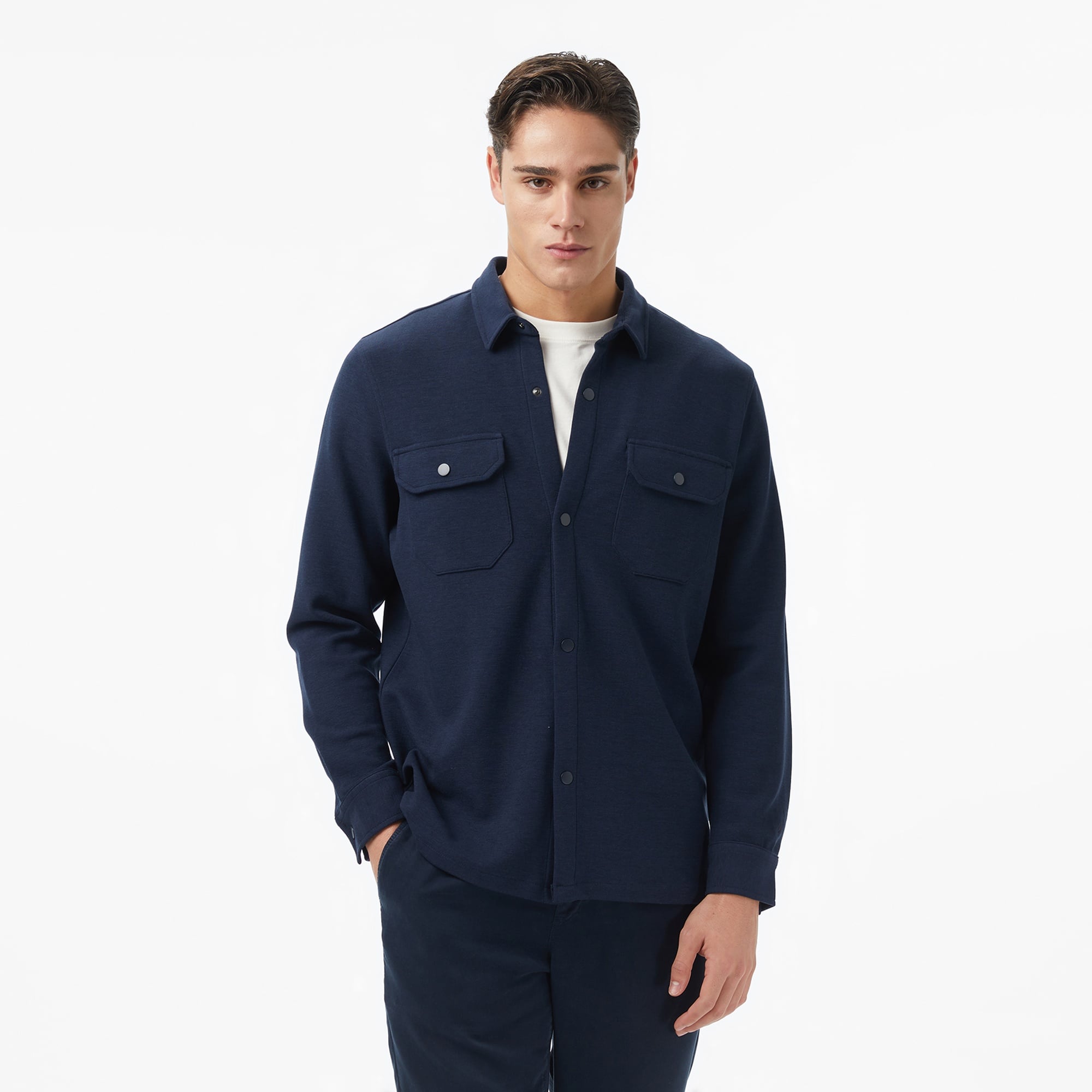 Nautica Erkek Lacivert Classic Fit Gömlek