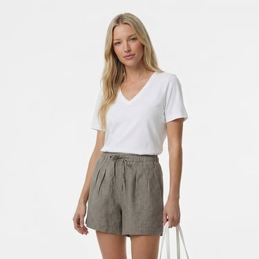  Nautica Kadın Beyaz Regular Fit T-Shirt