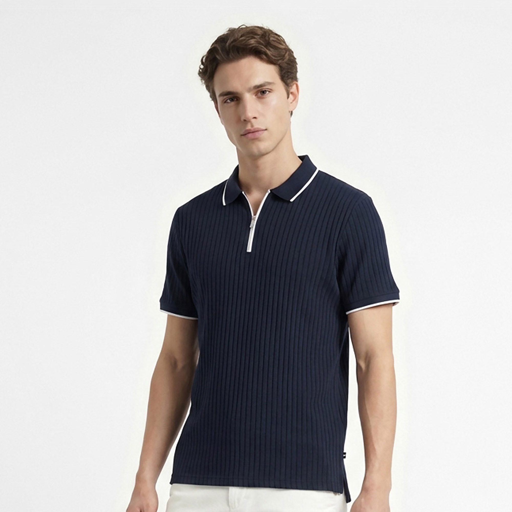 Nautica Erkek Lacivert Regular Fit Polo Yaka T-Shirt