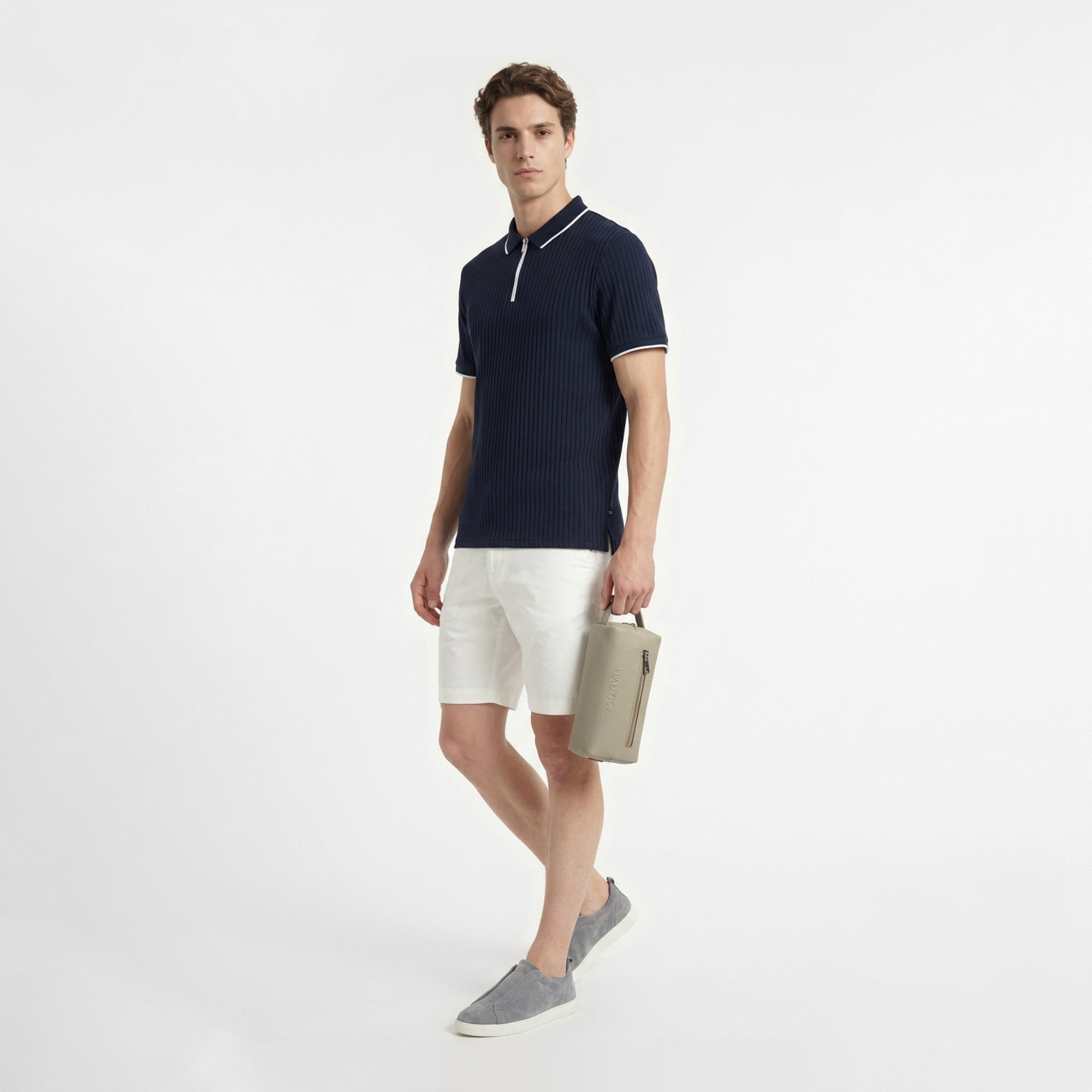 Nautica Erkek Lacivert Regular Fit Polo Yaka T-Shirt