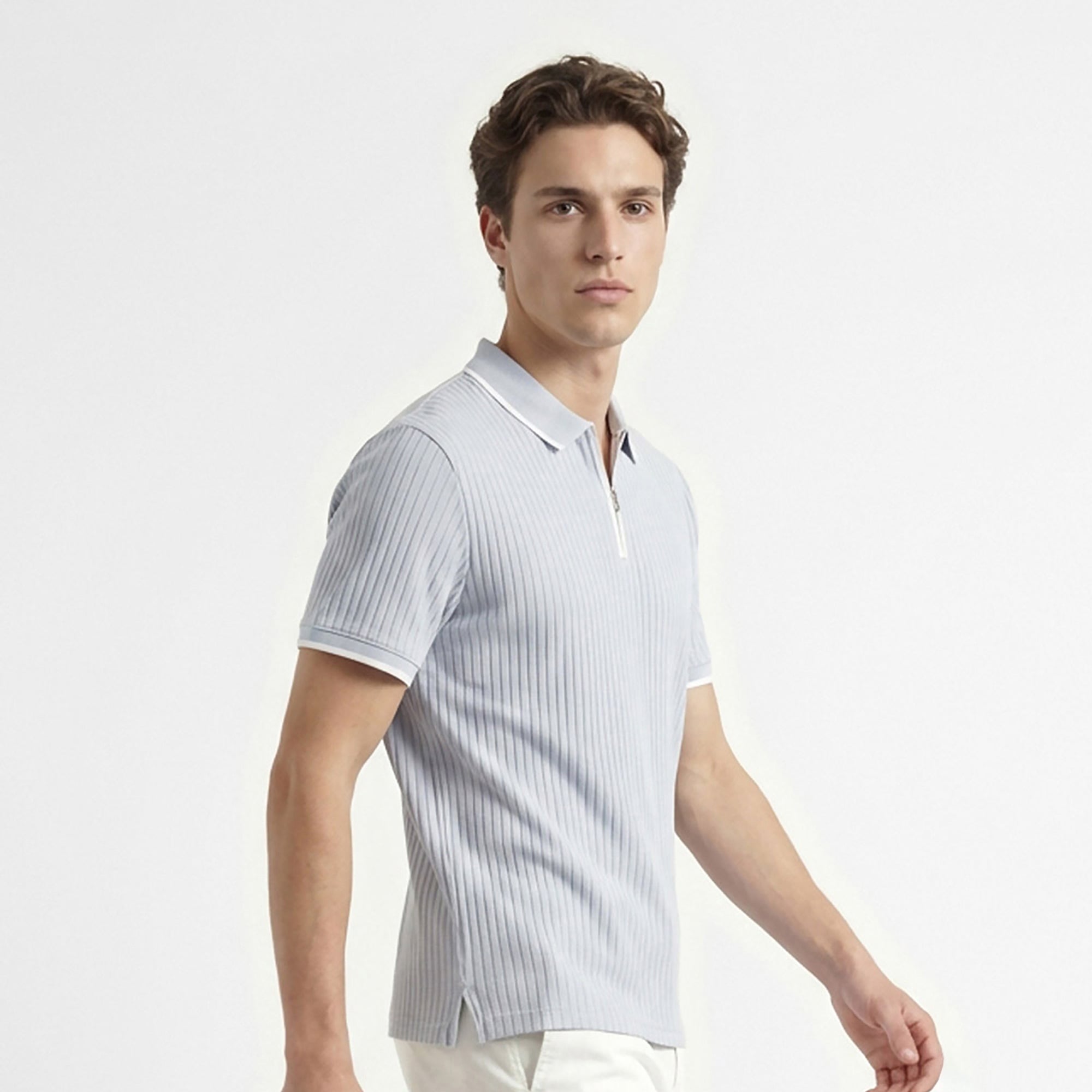 Nautica Erkek Mavi Regular Fit Polo Yaka T-Shirt