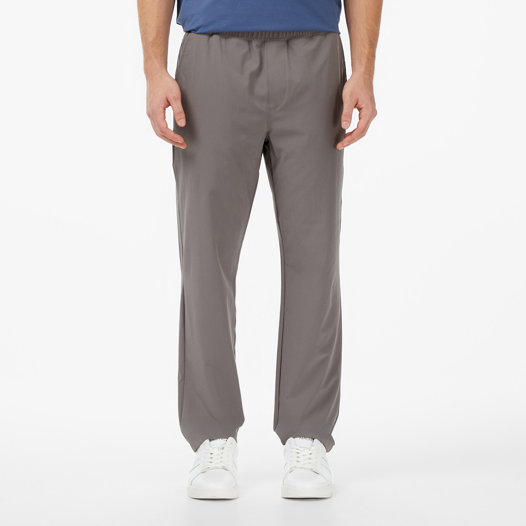 Nautica Erkek Gri Slim Fit Teknik Pantolon