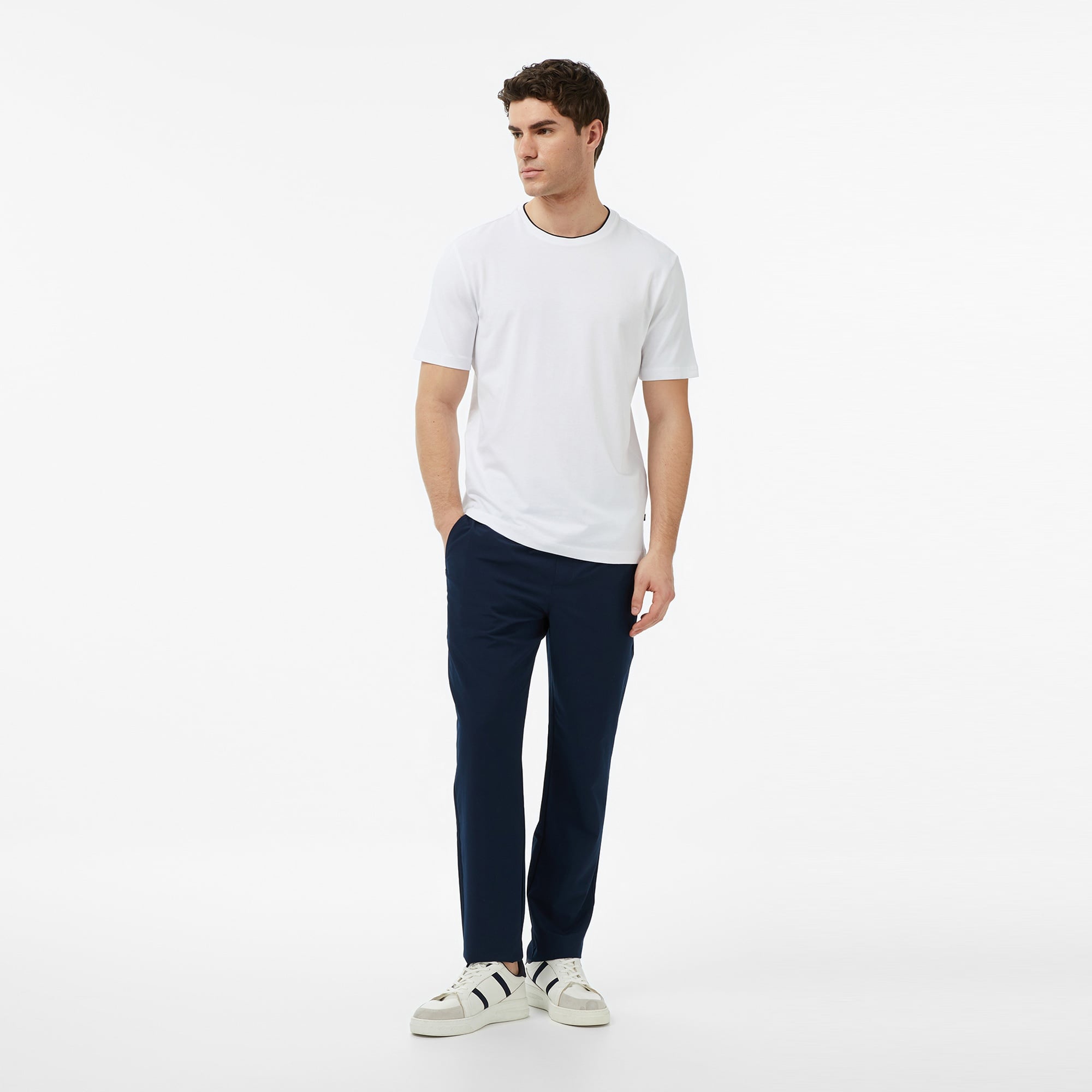 Nautica Erkek Beyaz Regular Fit T-Shirt