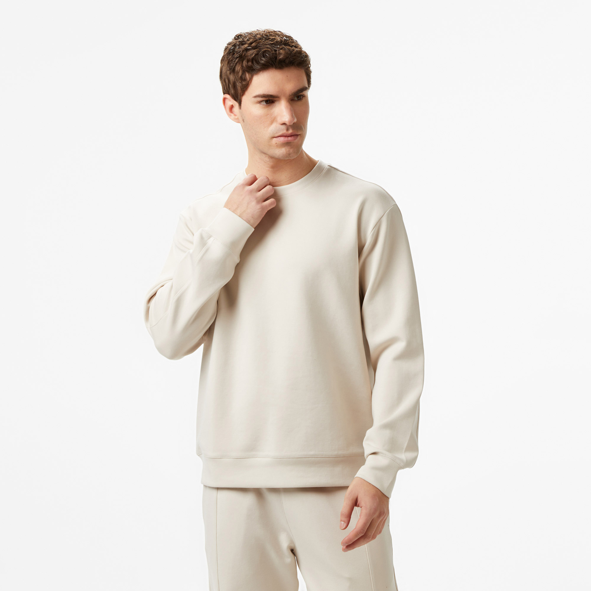  Nautica Erkek Bej Regular Fit Sweatshirt