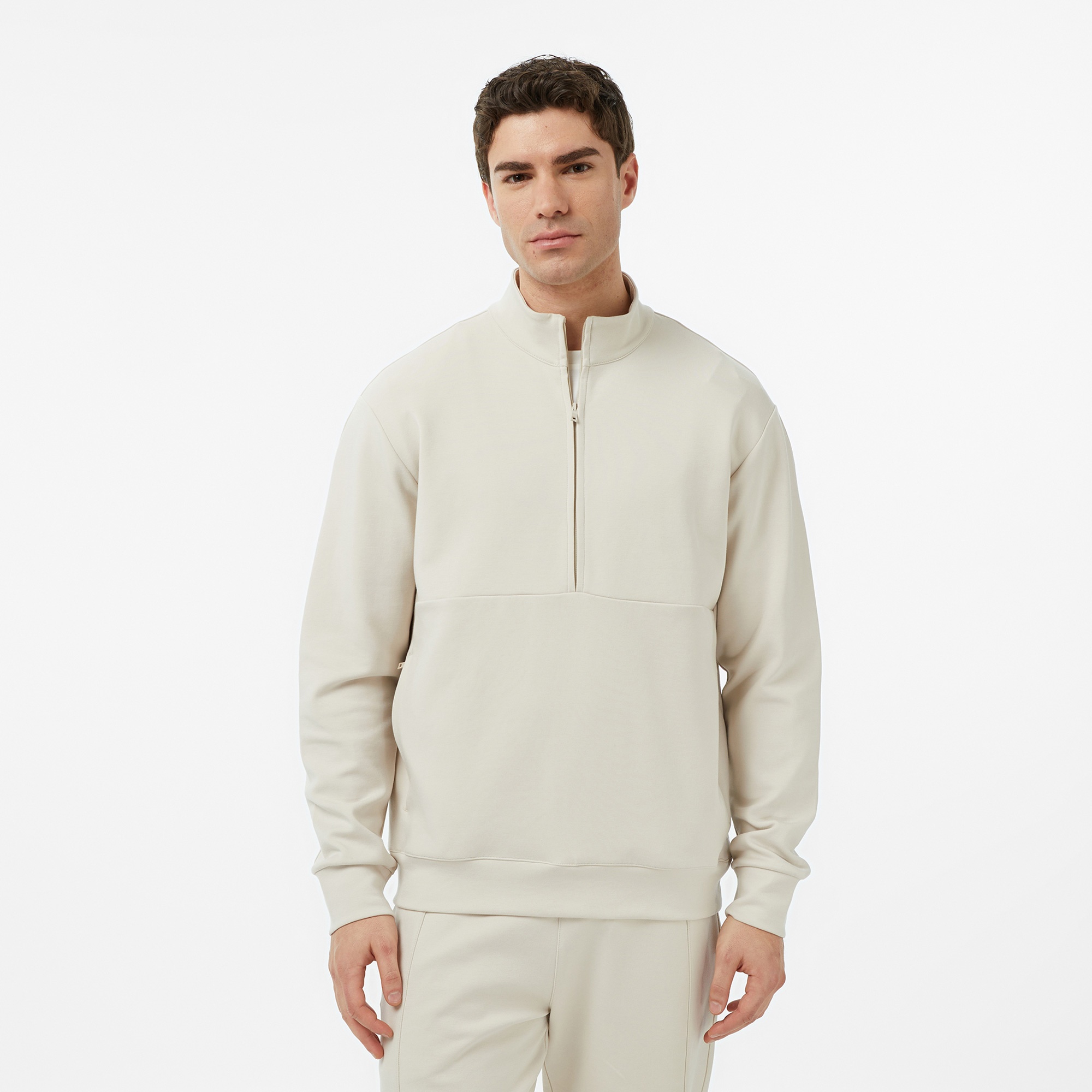 Nautica Erkek Bej Regular Fit Sweatshirt
