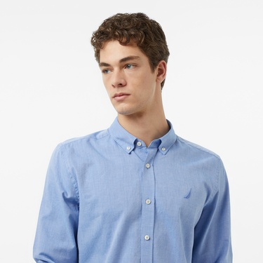  Nautica Erkek Mavi Regular Fit Gömlek