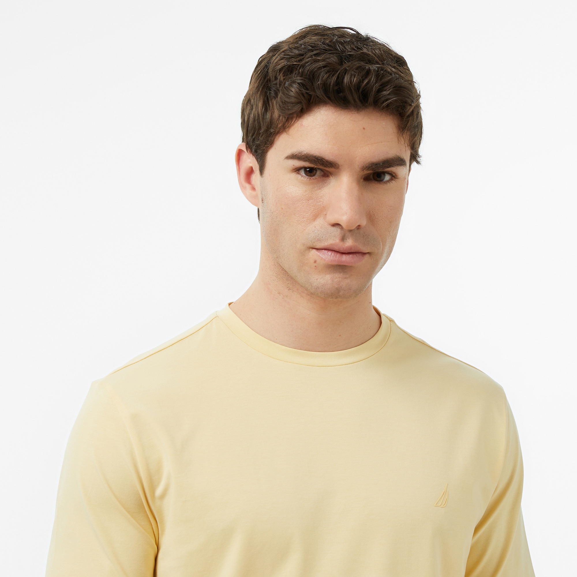 Nautica Erkek Sarı Regular Fit T-Shirt