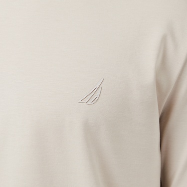  Nautica Erkek Bej Regular Fit T-Shirt