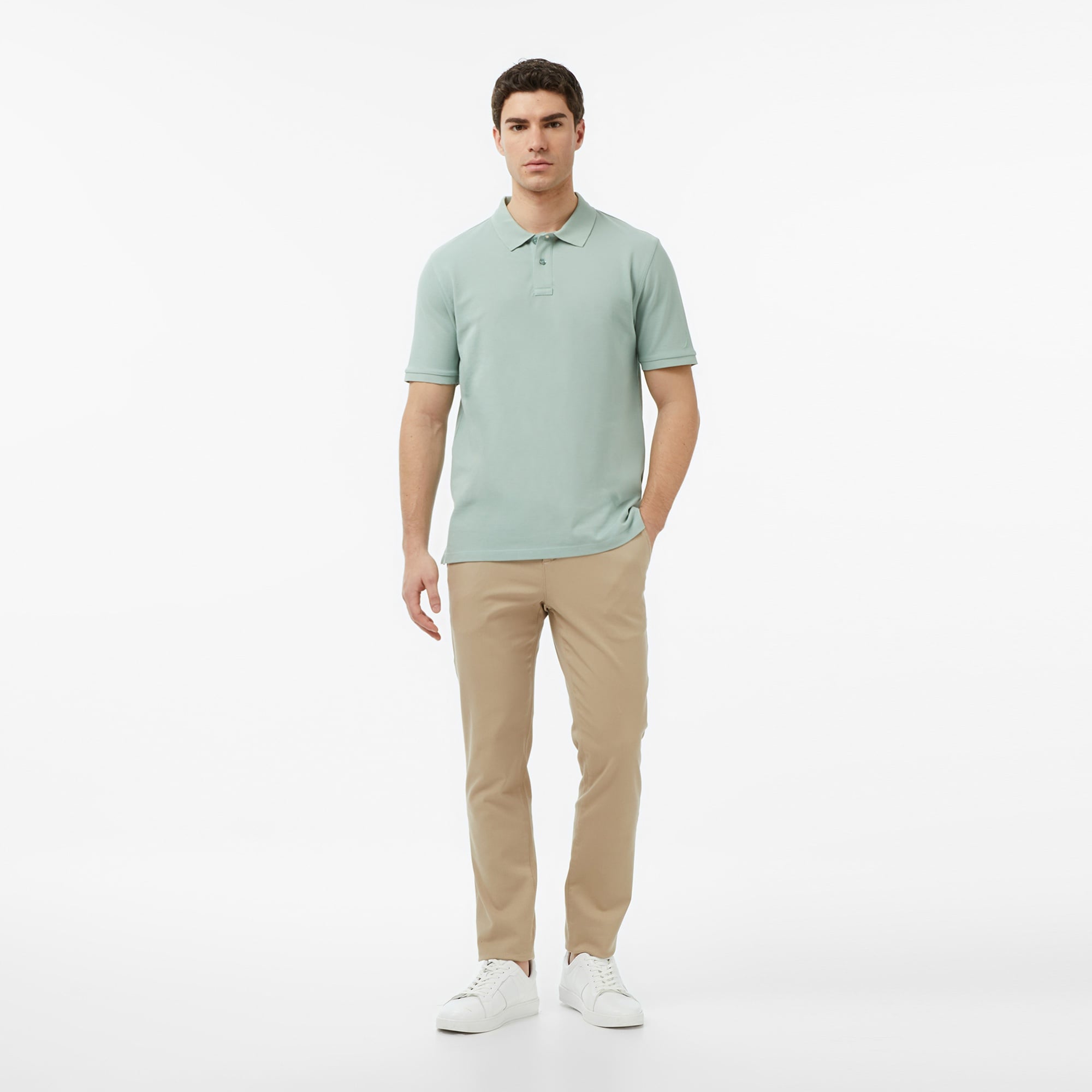 Nautica Erkek Yeşil Regular Fit Polo Yaka T-Shirt