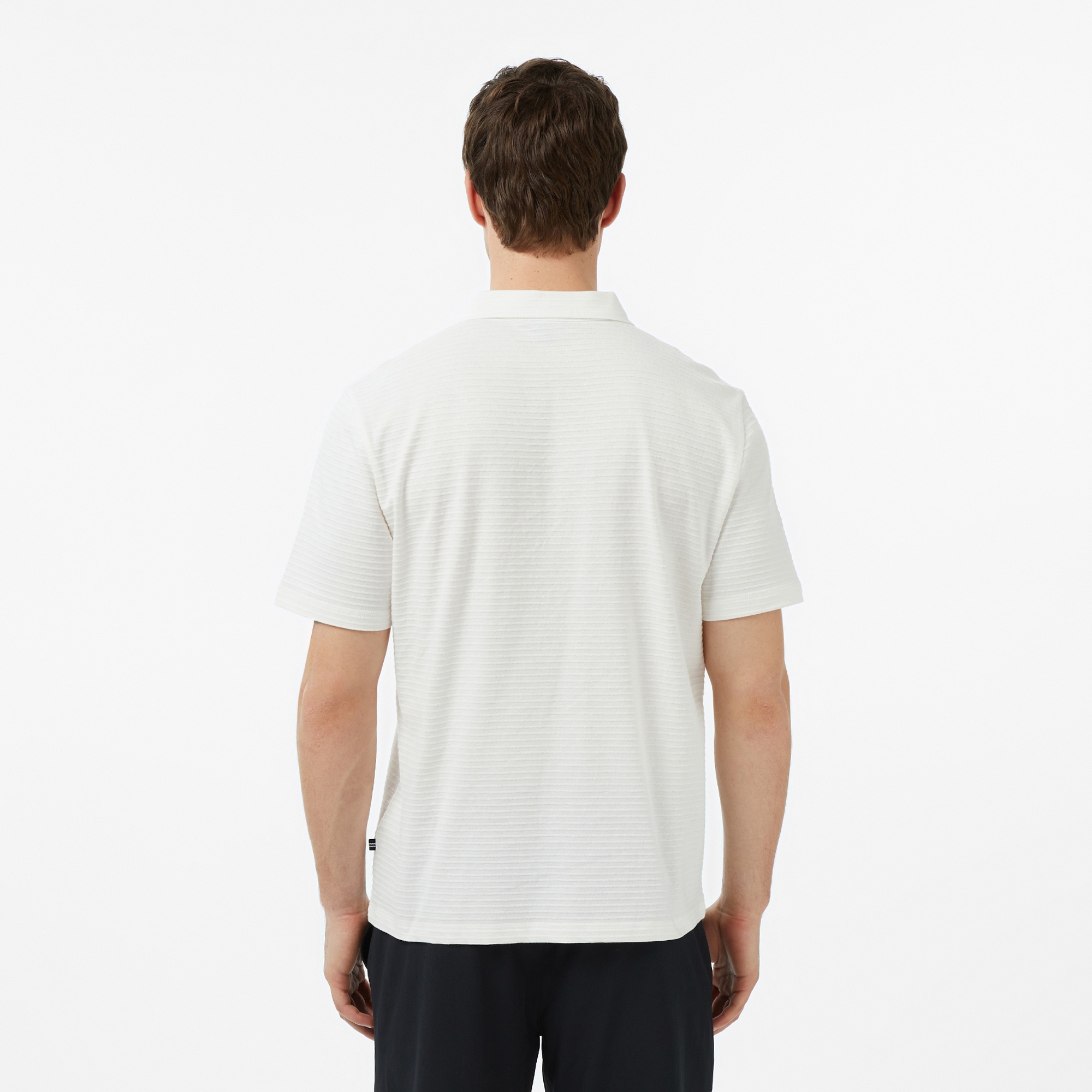 Nautica Erkek Krem Regular Fit Çizgili Polo Yaka T-Shirt