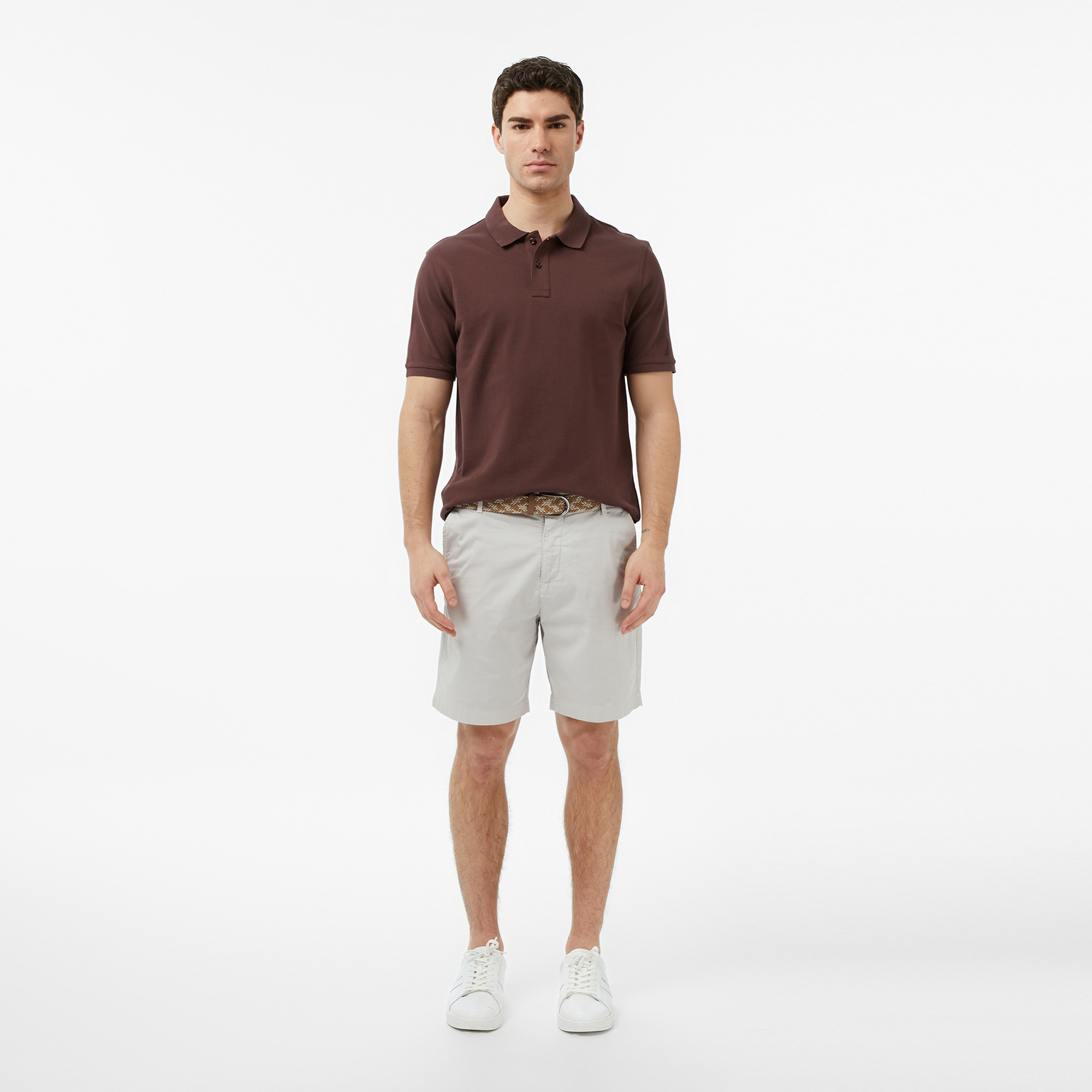 Nautica Erkek Kahverengi Regular Fit Polo Yaka T-Shirt