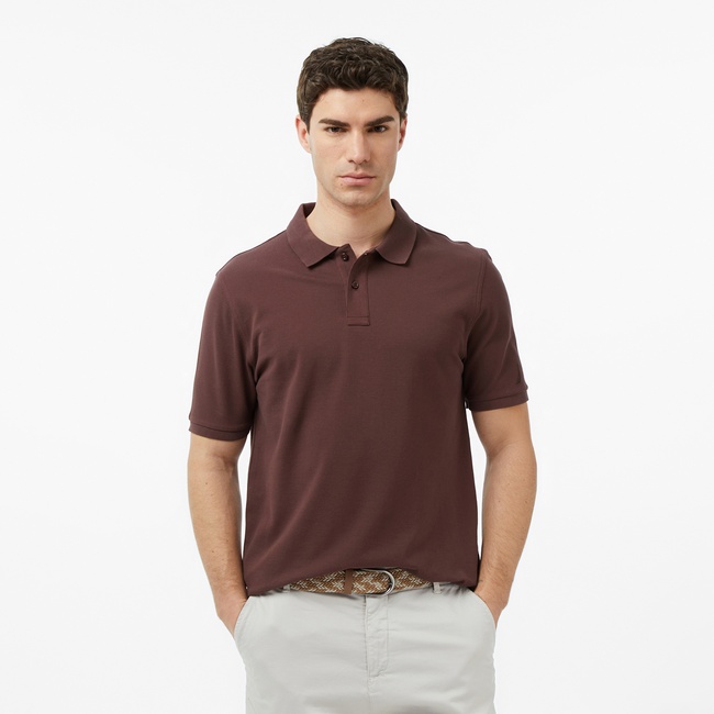  Nautica Erkek Kahverengi Regular Fit Polo Yaka T-Shirt