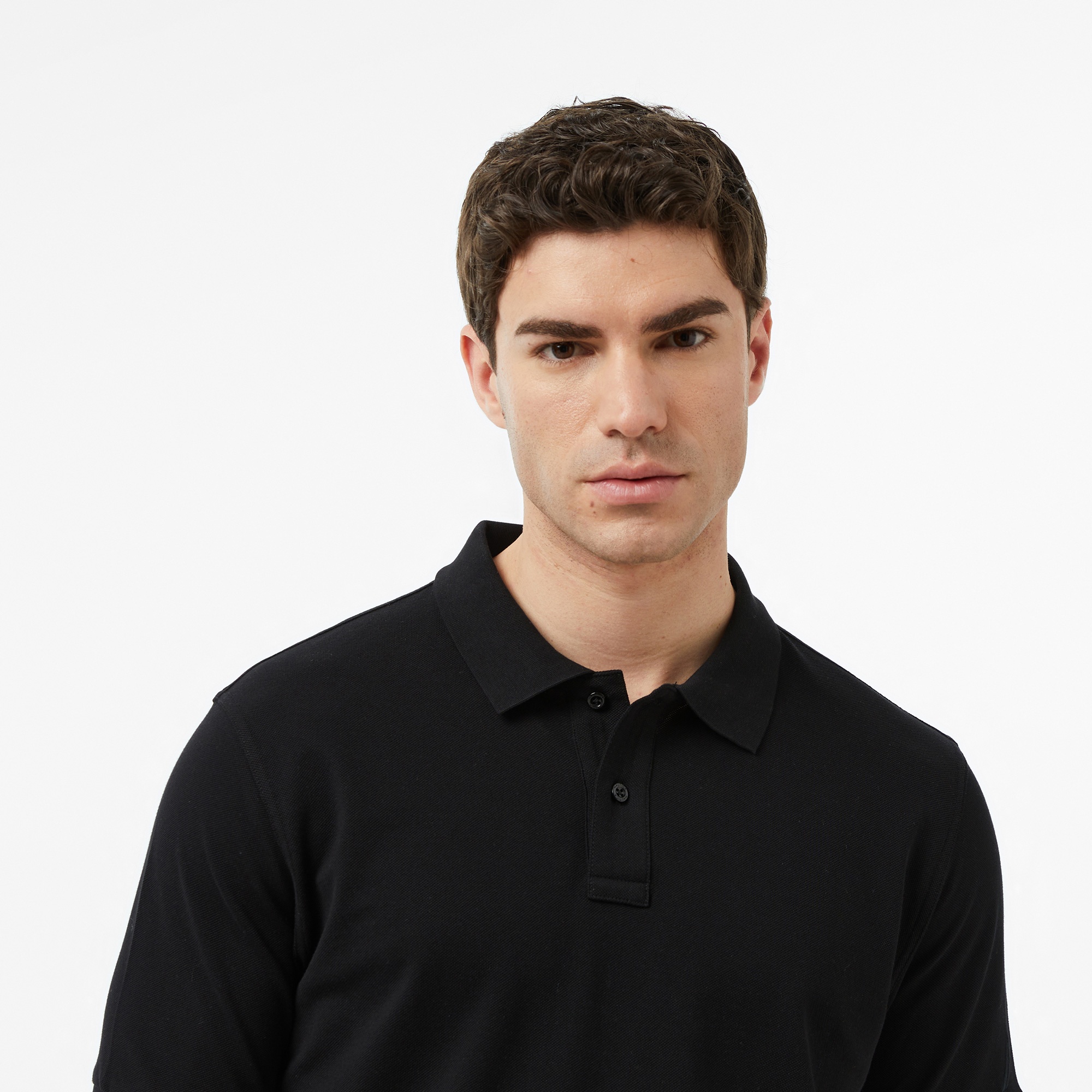 Nautica Erkek Siyah Regular Fit Polo Yaka T-Shirt
