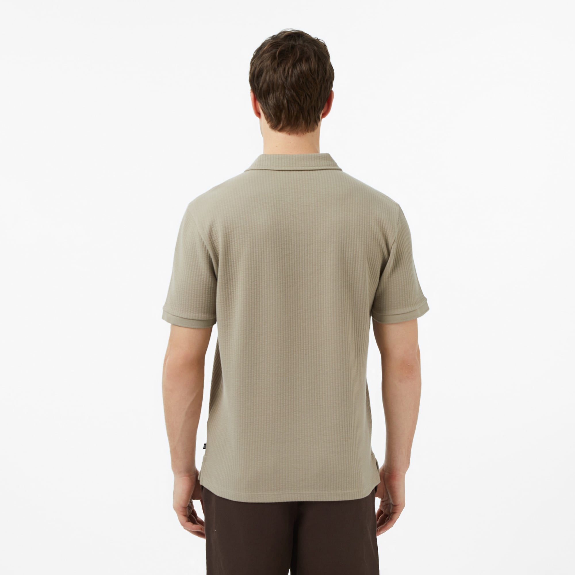 Nautica Erkek Bej Regular Fit Polo Yaka T-Shirt