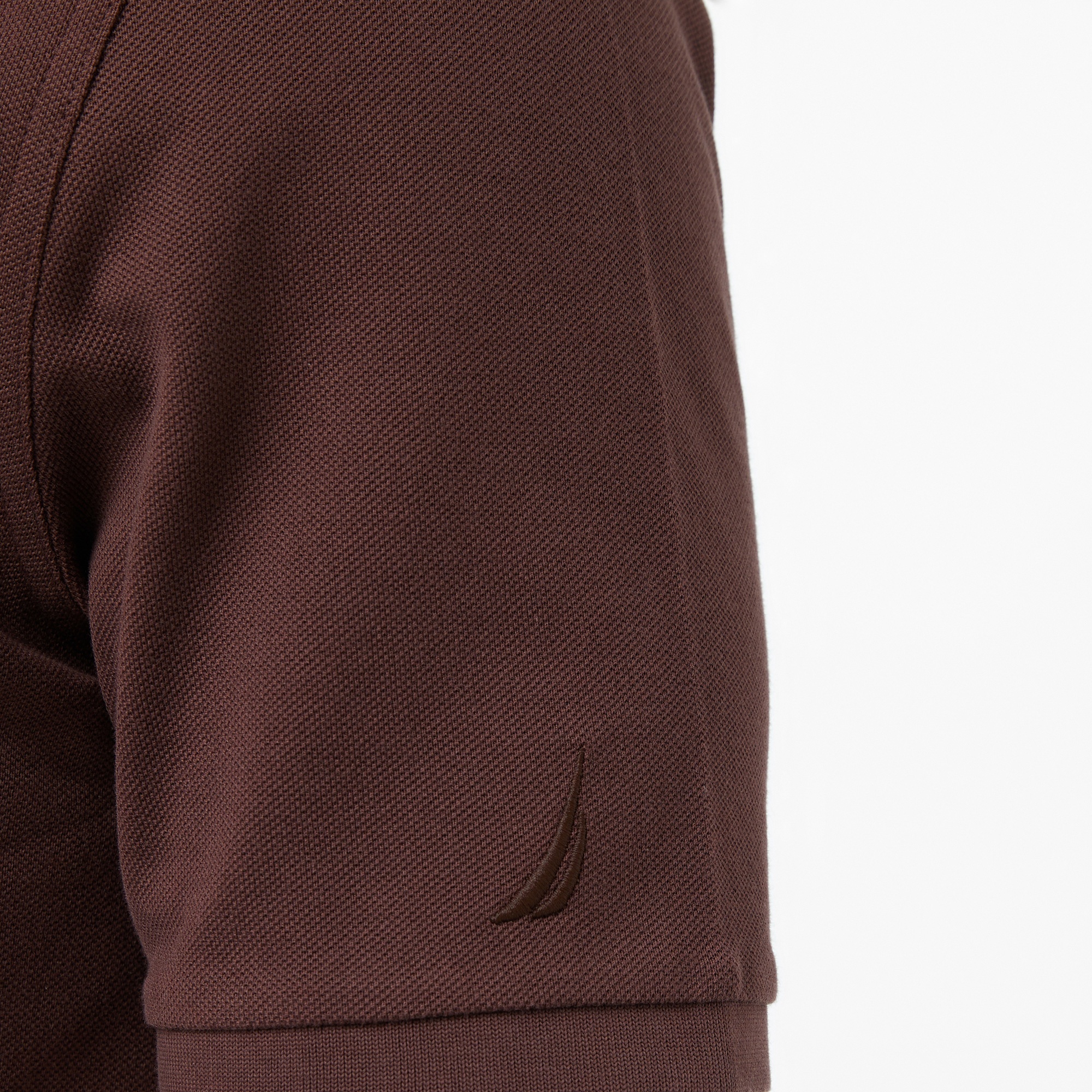 Nautica Erkek Kahverengi Regular Fit Polo Yaka T-Shirt