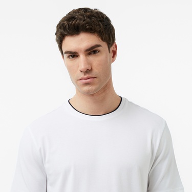  Nautica Erkek Beyaz Regular Fit T-Shirt