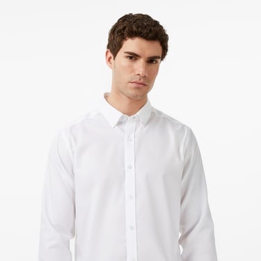  Nautica Erkek Beyaz Slim Fit Gömlek