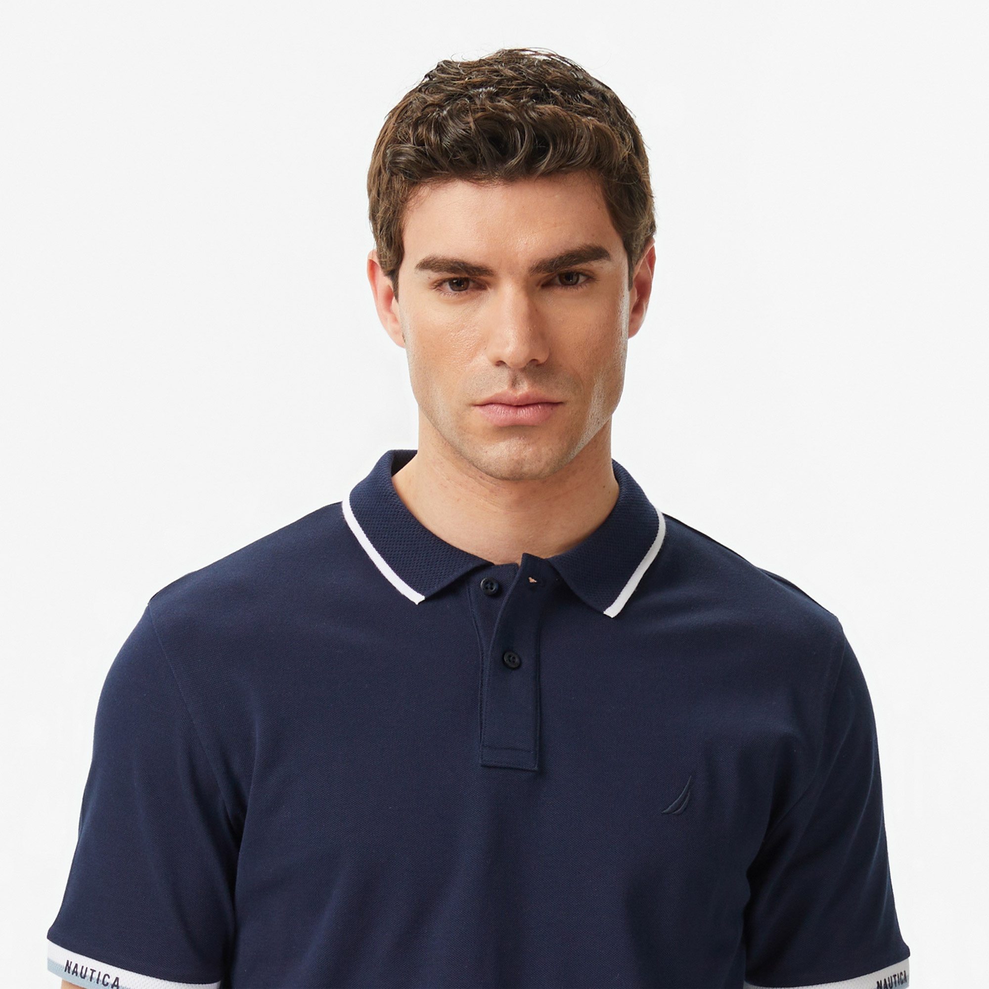 Nautica Erkek Lacivert Regular Fit Polo Yaka T-Shirt