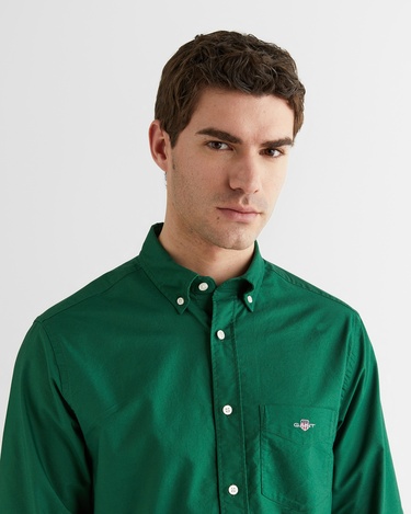  GANT Erkek Yeşil Regular Fit Düğmeli Yaka Oxford Gömlek