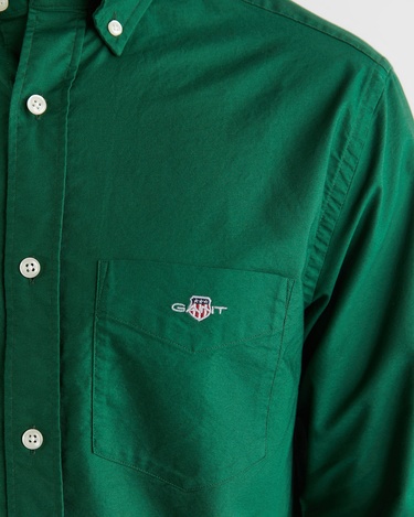  GANT Erkek Yeşil Regular Fit Düğmeli Yaka Oxford Gömlek