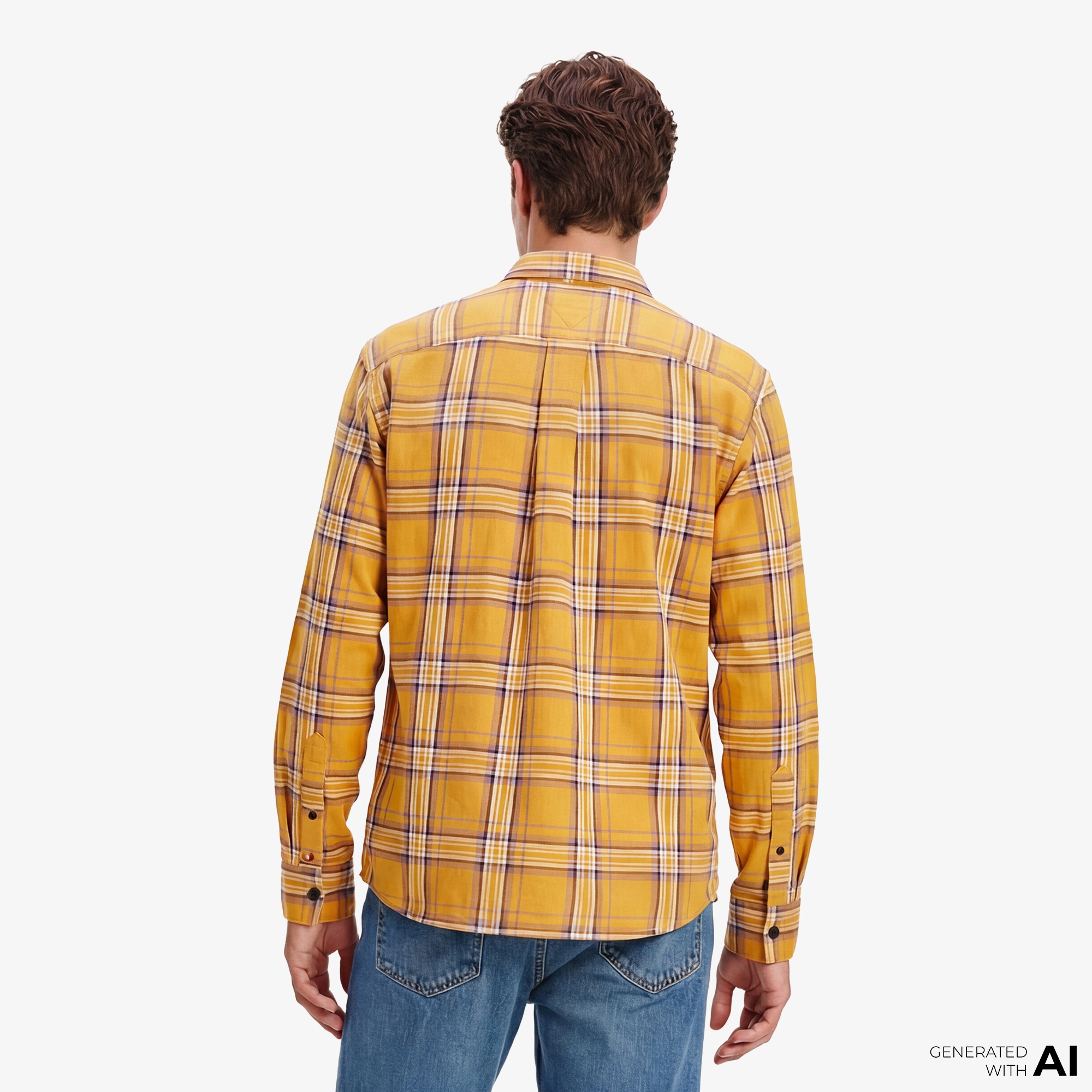 Tommy Hilfiger Layering Shirt Erkek Sarı Gömlek