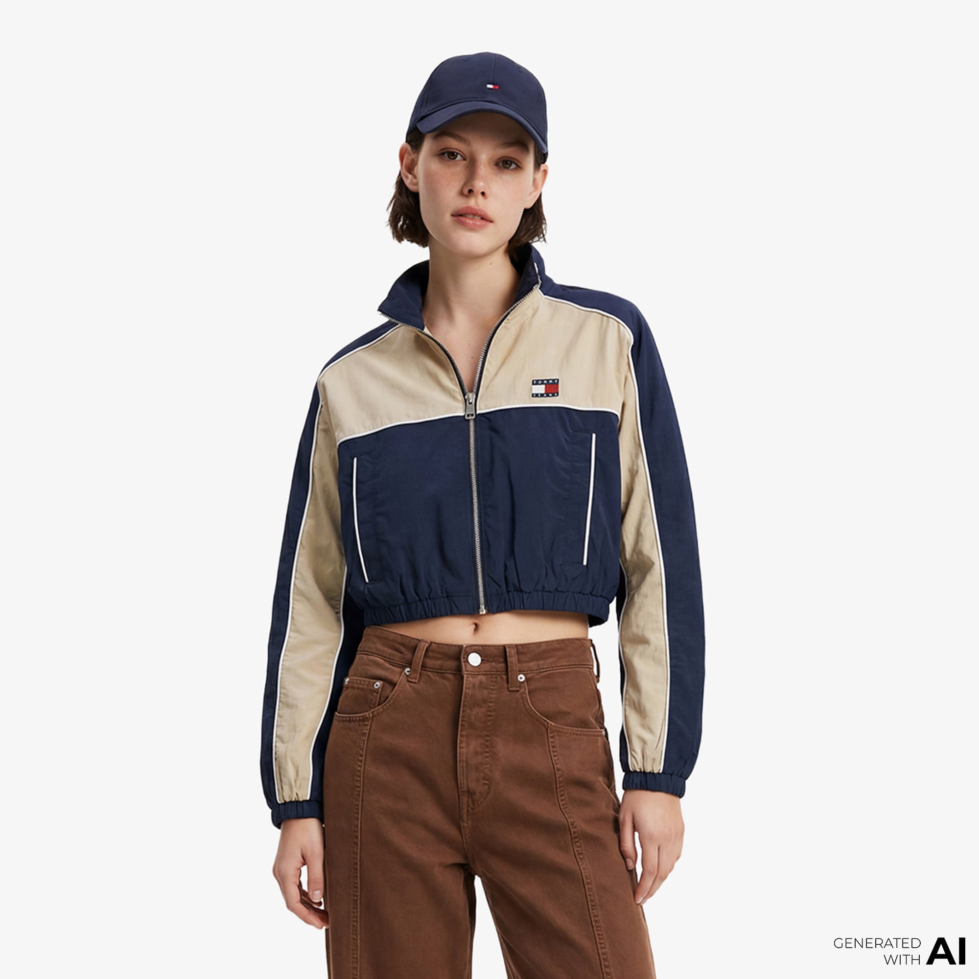  Tommy Hilfiger Badge Kadın Lacivert Ceket