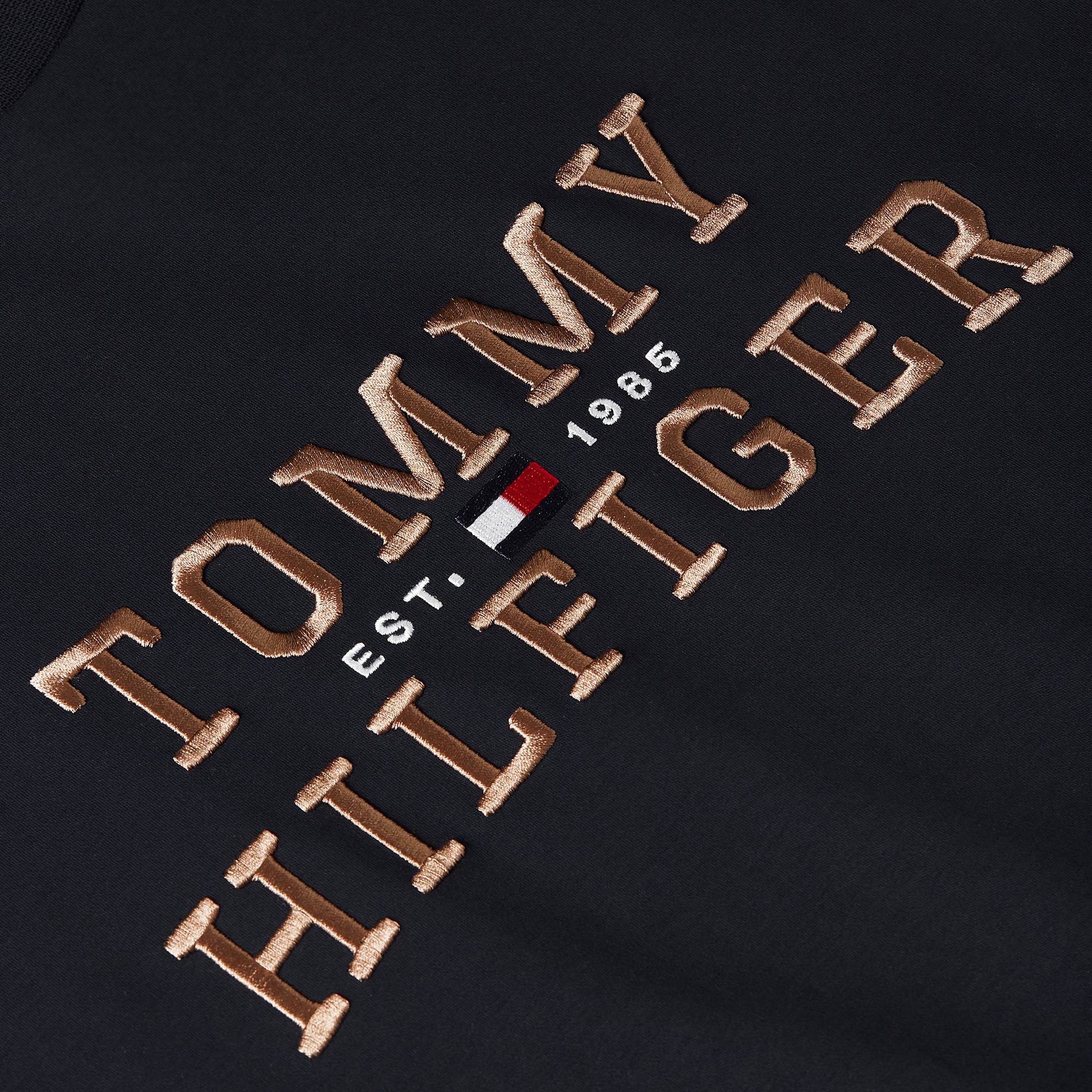 Tommy Hilfiger Brand Love Graphic Erkek Lacivert T-Shirt