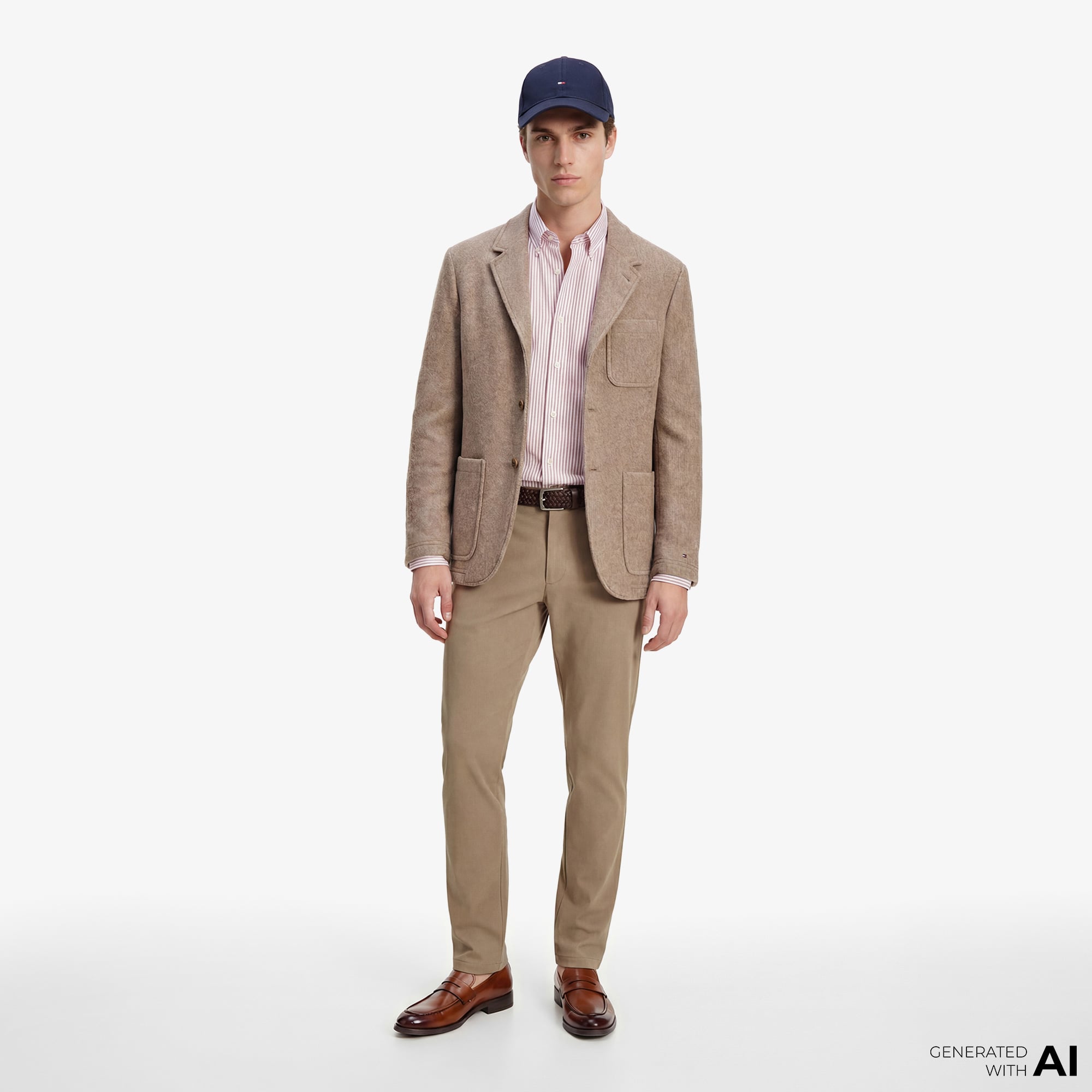  Tommy Hilfiger Performance Erkek Bej Pantolon