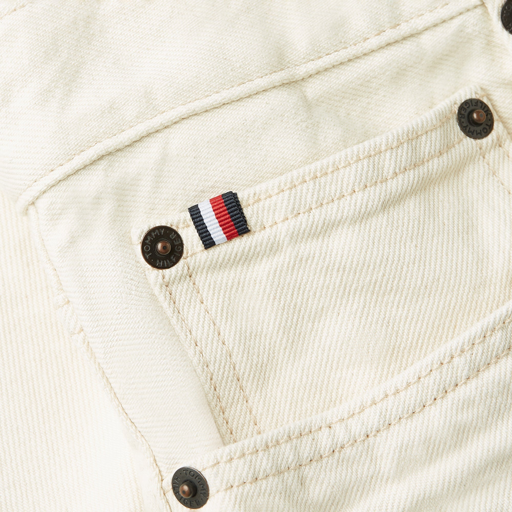 Tommy Hilfiger Denim Mainline Erkek Beyaz Jean