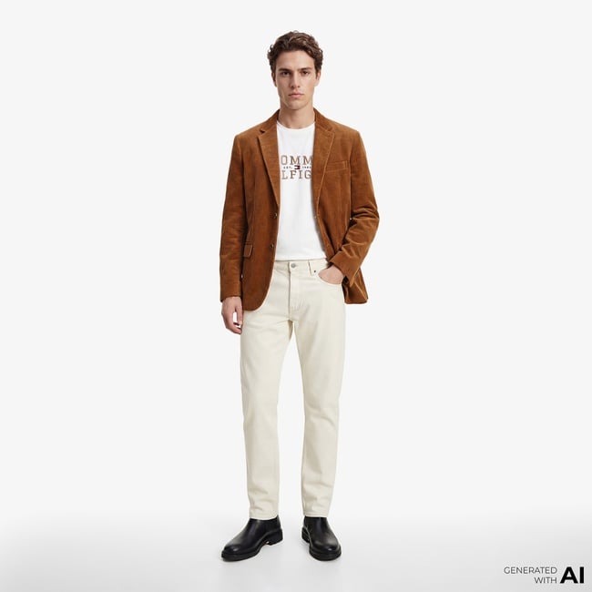  Tommy Hilfiger Denim Mainline Erkek Beyaz Jean