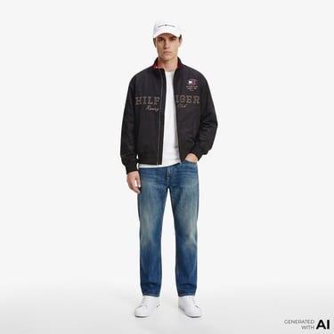  Tommy Hilfiger Moto Pack Erkek Siyah Ceket