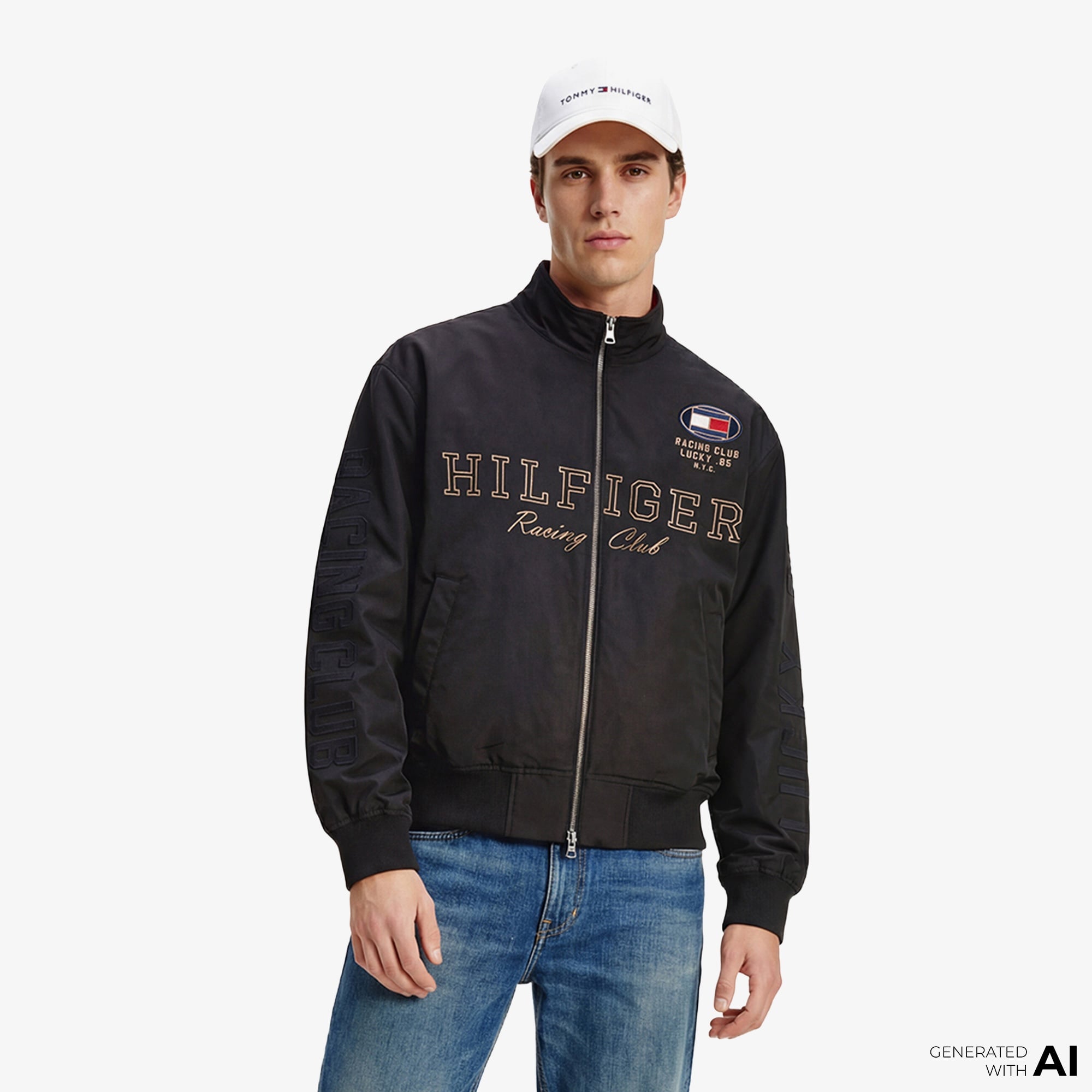 Tommy Hilfiger Moto Pack Erkek Siyah Ceket