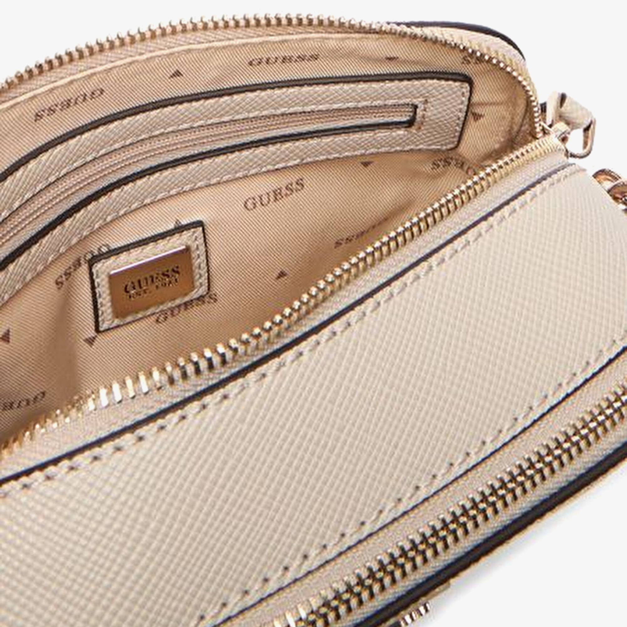 Guess Noelle II Çapraz Askılı Kadın Krem Rengi Omuz Çantası