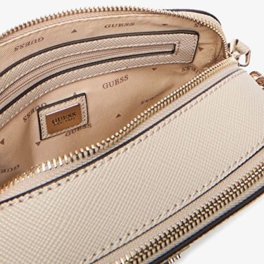  Guess Noelle II Çapraz Askılı Kadın Krem Rengi Omuz Çantası