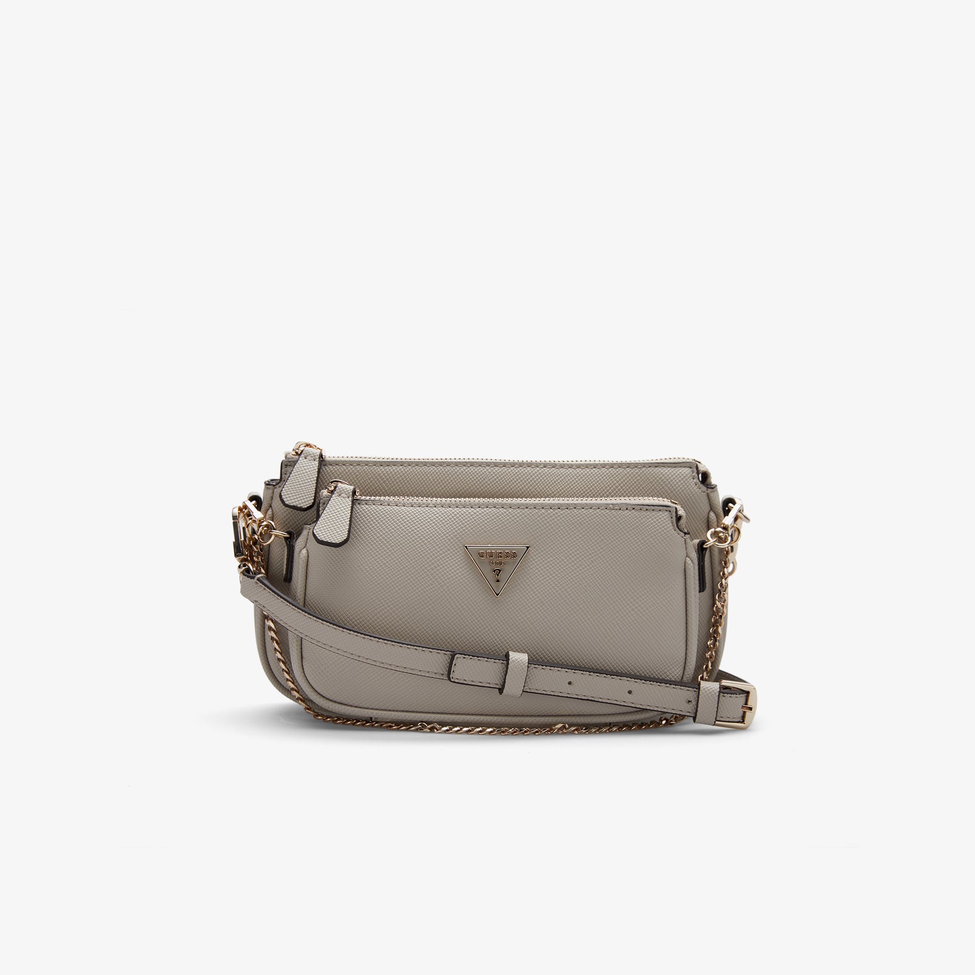  Guess Noelle II Çapraz Askılı Kadın Açık Gri Omuz Çantası