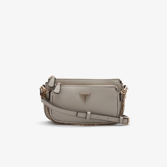  Guess Noelle II Çapraz Askılı Kadın Açık Gri Omuz Çantası