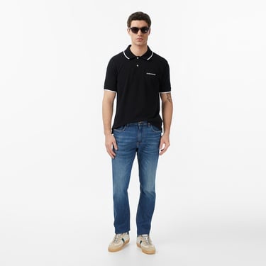  Guess Jeans Embro Regular Fit Erkek Siyah Polo