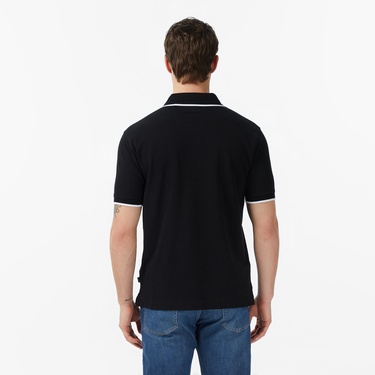  Guess Jeans Embro Regular Fit Erkek Siyah Polo