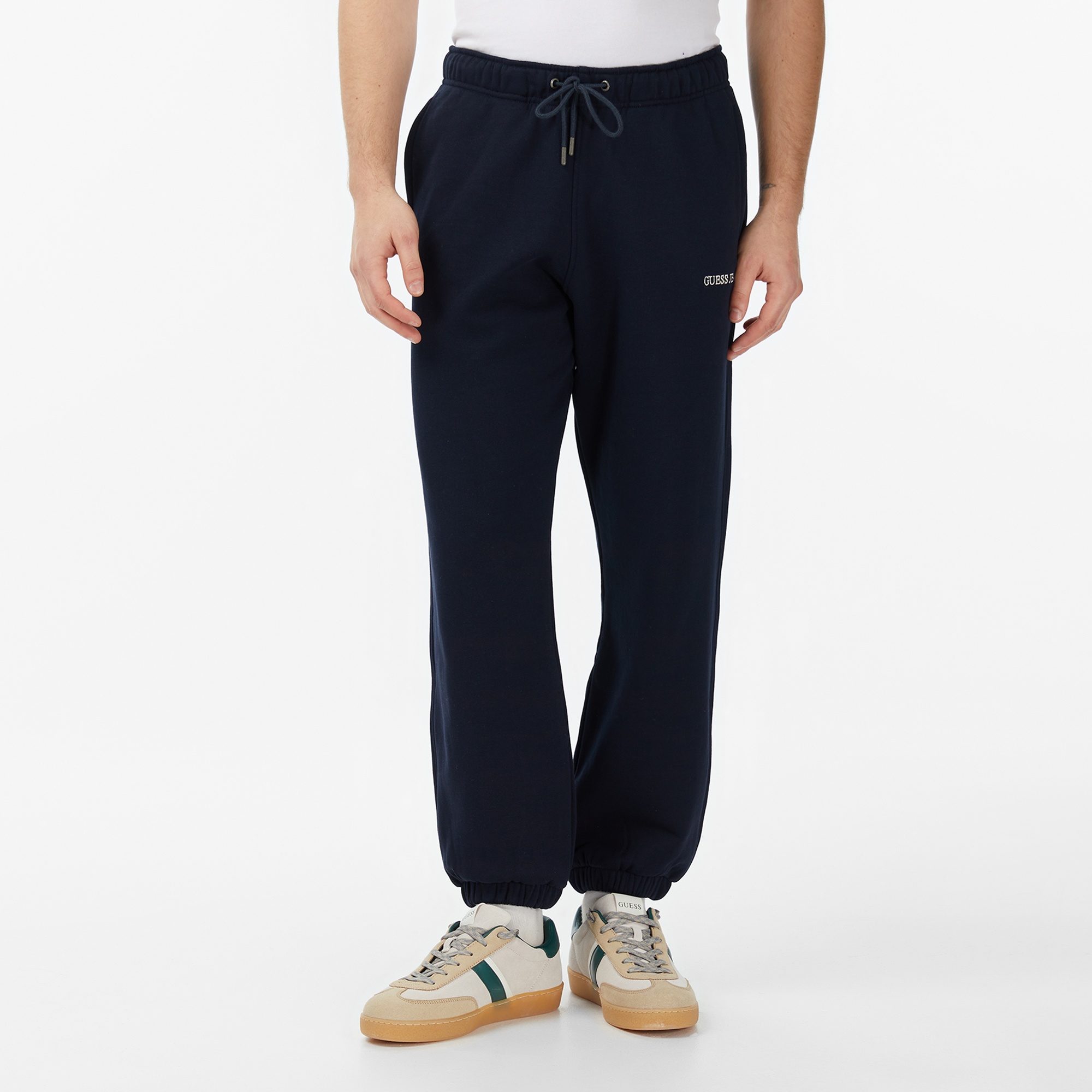 Guess Jeans Terry Regular Fit Erkek Lacivert Pantolon