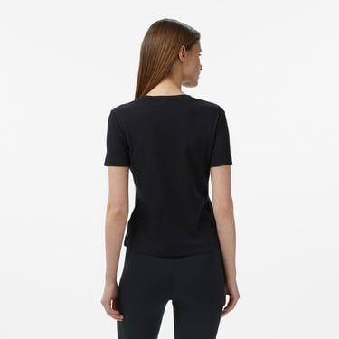  Guess Sonia Aktif Modal Karışımlı Slim Fit Kadın Siyah T-Shirt