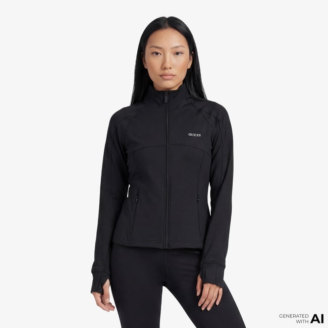  Guess Margot Aktif Kadın Siyah Ceket