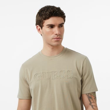  Guess Alphy Aktif Regular Fit Erkek Gri T-Shirt