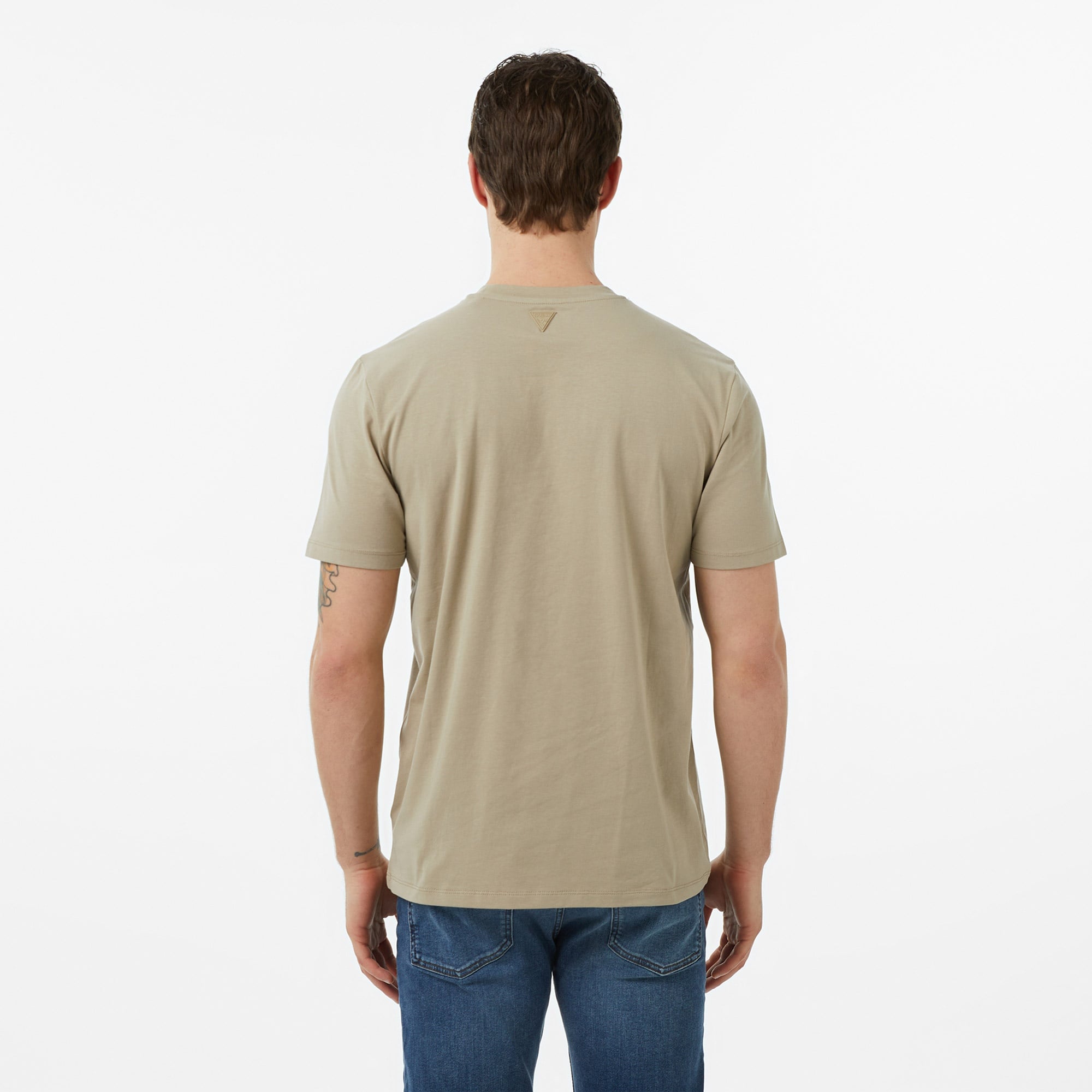 Guess Alphy Aktif Regular Fit Erkek Gri T-Shirt