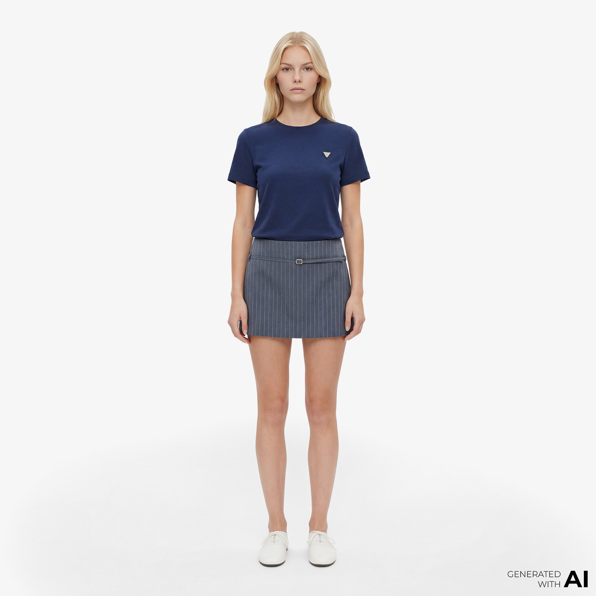 Guess Sonia Aktif Modal Karışımlı Slim Fit Kadın Mavi T-Shirt