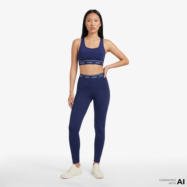  Guess Alba Aktif Kadın Mavi Tayt