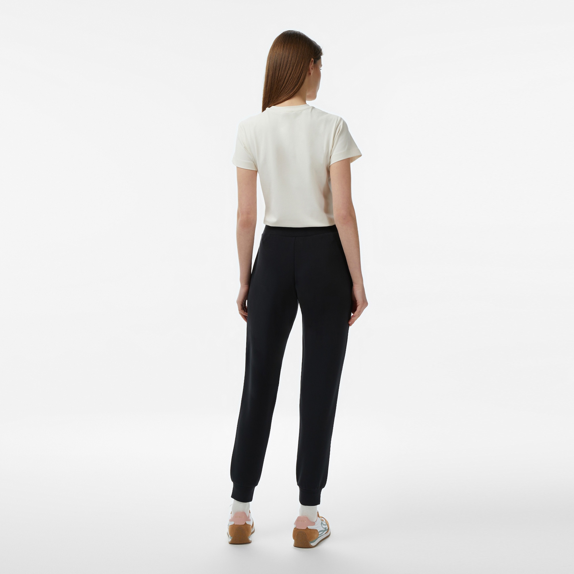 Guess Olympe Aktif Modal Karışımlı Scuba Kadın Siyah Tayt