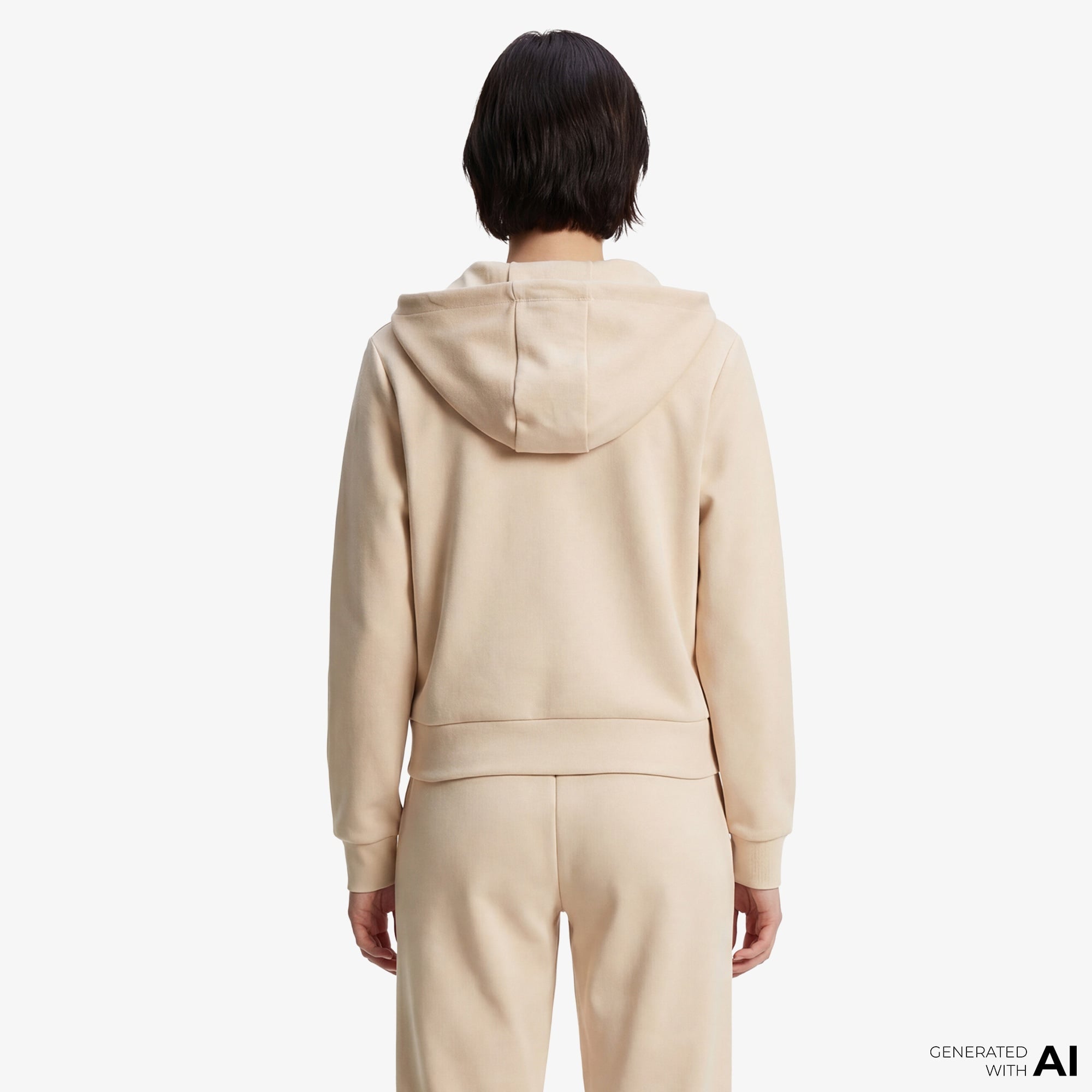 Guess Olympe Aktif Modal Karışımlı Scuba Kadın Kahverengi Sweatshirt